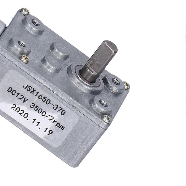 DC Motor JSX1650?370 Elektrisk Orm Reduktionsmotor til Døråbnere Miniature Spil DC12V 2rpm