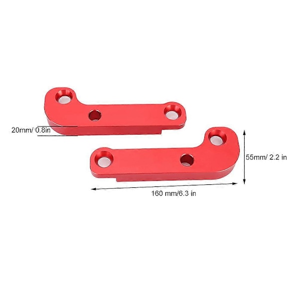 Bilrat Drift Lock Adapter Øger Drejevinkel 25%-30% Passer til E36 M3 (Rød)