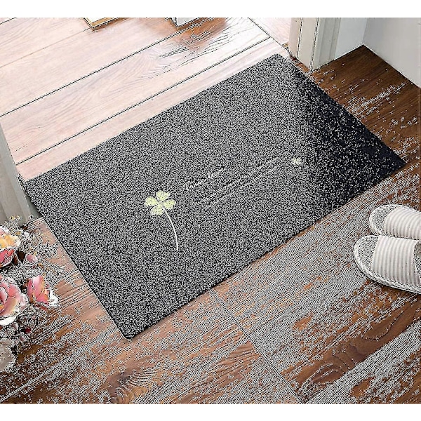 Pxcl Dörrmatta Entrématta Entrématta Dammuppsamlingsmatta Halkfri Stegmatta Dörrmatta Många Mönster 40x60cm Fyrklöver (grått Löv) 80*120