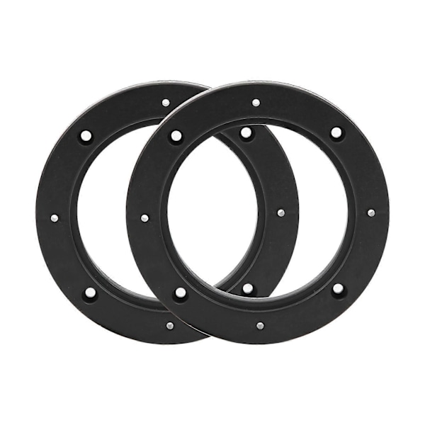 2 stk. 4in Bil Audio Højttaler Ring Pad Sort Automobil Modifikation Udskiftning Universal