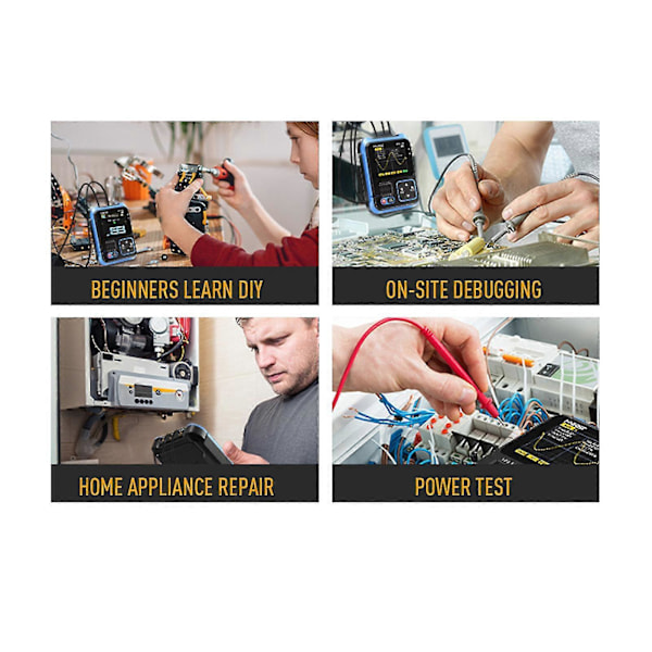 3-i-1 Fnirsi Dso-tc3 Digitalt Oscilloskop Transistor Testare 500kmhz 10ms/s DSO-TC3 Advanced