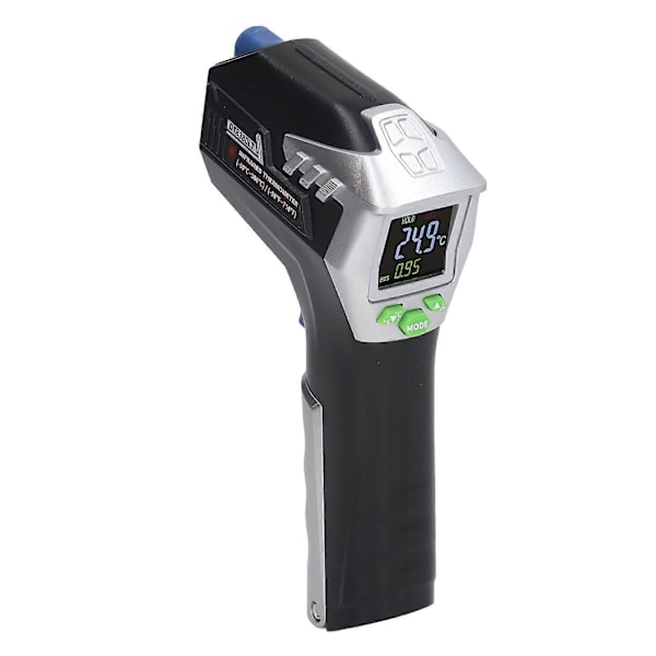 Infrarødt Termometer LCD-Skjerm Bakgrunnsbelyst Display Automatisk Avstenging Lav Batteriindikasjon Industriell Temperaturpistol