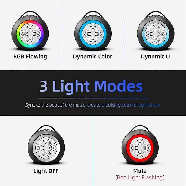 USB Datorhögtalare för Stationär PC Laptop Högtalare med Dynamiskt RGB-ljus, Ultraklart Ljud, Hög Volym, Djup Bas