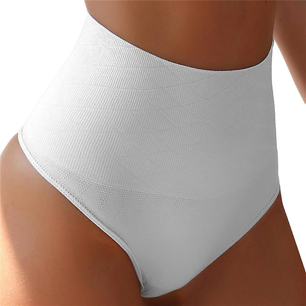 Dambindor med hög midja för bantning, magkontroll, formande underbyxor, rumplyft, shapewear underkläder S-2xl White M