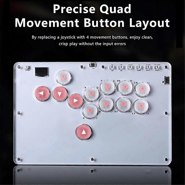 13 Tasters Joystick Tastatur Arkade Stick Kontroller for //Switch/Steam Mini Arkade Kontroller
