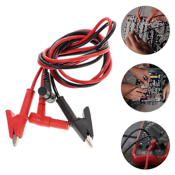 1 Par Multimeter Alligatorklemmer Testkabel Multimeter Testprobe For Bil