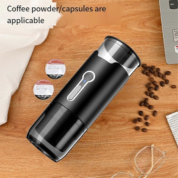 Premium Portabel Kaffebryggare, Elektrisk Mini Espressomaskin, Perfekt för Resor, Camping och Vandring