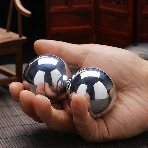 1 Par Fingerövning Baodingbollar Handmassagebollar Dagliga Meditationsbollar 33mm