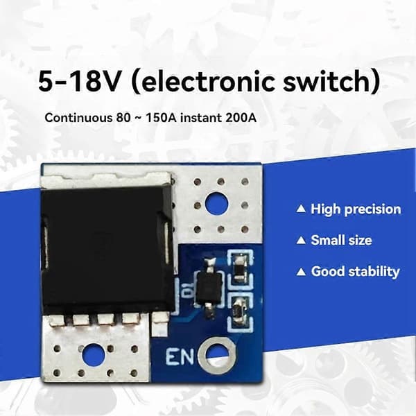 5-18V Mini Högeffekts MOS Trigger Switch Drivmodul 200A Max FET PWM Reglerad Elektronisk Strömbrytare Kontrollkort