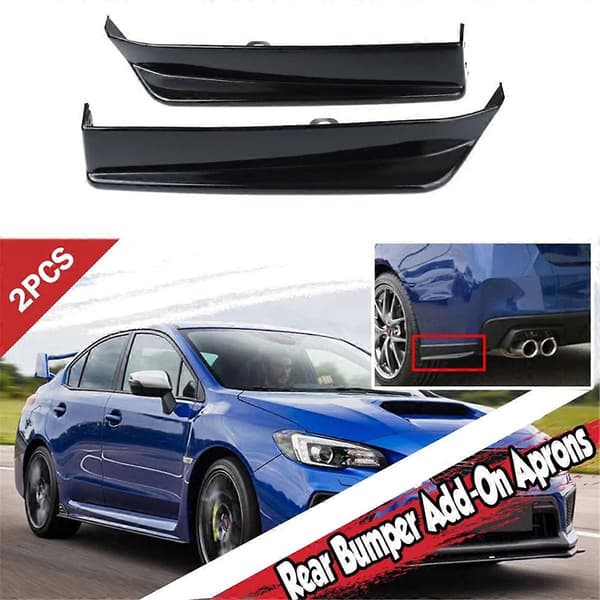 2 ST Anti-Rep Bil Bakre Stötfångare Läppförkläden Spats Splitters Tillägg Sidoförkläden Keps Spoiler för ,B