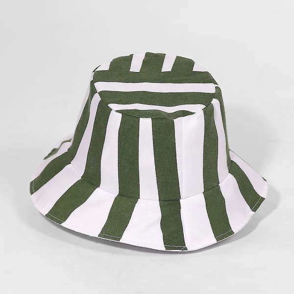 Anime Bleach Urahara Kisuke Cosplay Hat Cap Kupol Grön och Vit Randig Sommar Cool Hat Vattenmelon Hatt