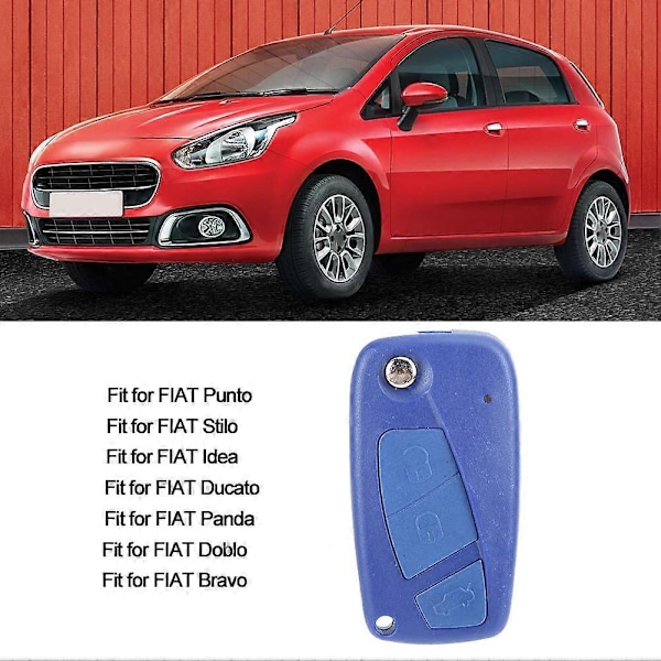 3-Knapps ID46/7946 Chip Bil Smart Fjärrnyckel Passar FIAT Stilo