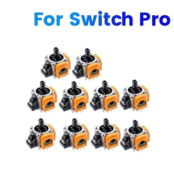 10 st Hall elektromagnetisk joystick potentiometer med hög precision justerbar elektromagnetisk IC-joystick för Switch Pro