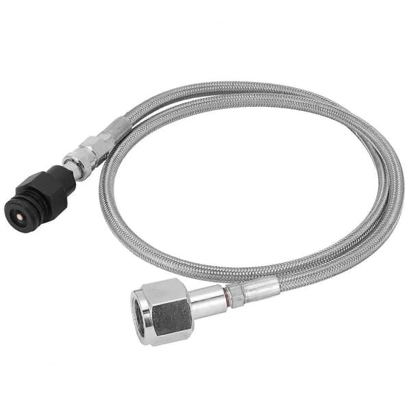 CGA320 1M Matalapaine Soodaletku Mustalla CO2-pullon Täyttöadapterilla TR21-4 Soodatarvikkeet