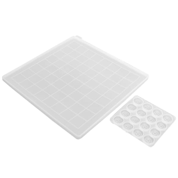 2 st Schackformar Transparent DIY Epoxiharts Dropplim Silikon Gjutning Schackbräde Set