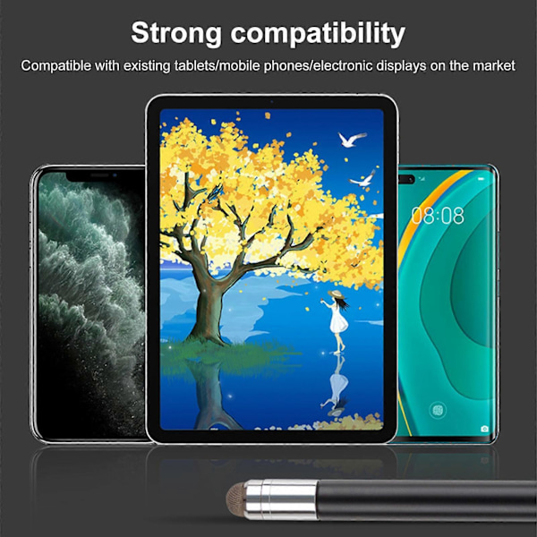 Qinhai Stylus Pen Hög Känslighet Hög Precision Slitstark Grepp Bekväm Mångsidig Dold Teleskopisk Stång Metall Universal Stylus Touch Scr