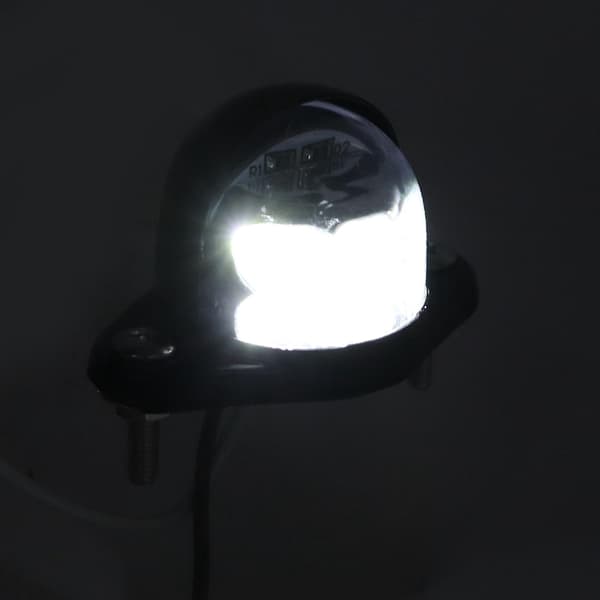 Universal LED nummerpladelygte Nummerplade Lampe Høj Lysstyrke 6 SMD Hvidt Lys til Varebil Trailer