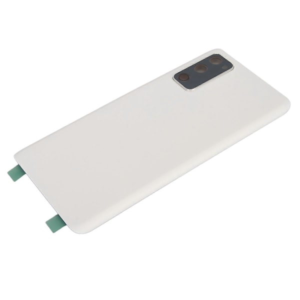 Erstatning Bakdeksel Glass Front Ytre Linse Glass Skjerm med Forhåndsinstallert Kamera Ramme Tape for Galaxy FE 5G G781 Hvit
