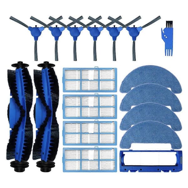 For BG600Max / BG700 / BG800 Robotstøvsuger Deler Hovedbørste Sidebørste Hepa Filter Moppeklut