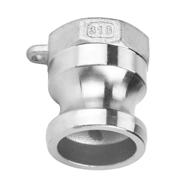 Rustfrit stål DN20 3/4\" A Skraldepumpe Adapter Han Camlock Fitting med Hun Rørgevind