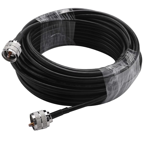 15M UHF Koaksiaalikaapeli RG58 Koaksiaalikaapeli PL259 Kaapeli 50 Ohmia CB Radioantennikaapeli UHF Uros - UHF Uros Alhainen Häviö UHF