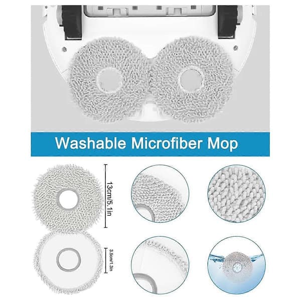 Tillbehörsset för Deebot T20 Omni / X1 Omni / X1 E Omni, Dammpåsar, Moppdukar, Robotdammsugardelar