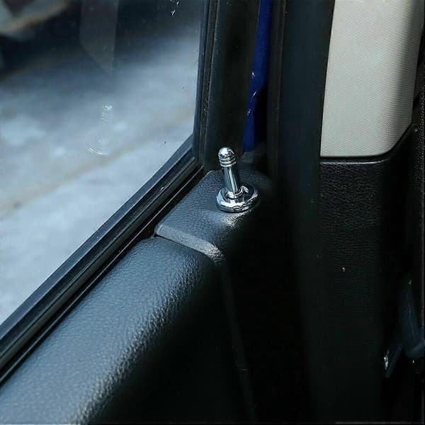 Dørløft Låsebolt Pin Trim Cover ABS Bezel Interiørtilbehør til RAM 1500 2010+ (Sølv)
