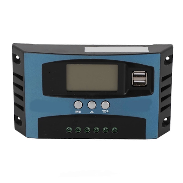 Solar Charge Controller 12V 24V Intelligent Identifikation MPPT Opladning LCD Display Solpanel Charge Regulator 50A (20A Afladning)