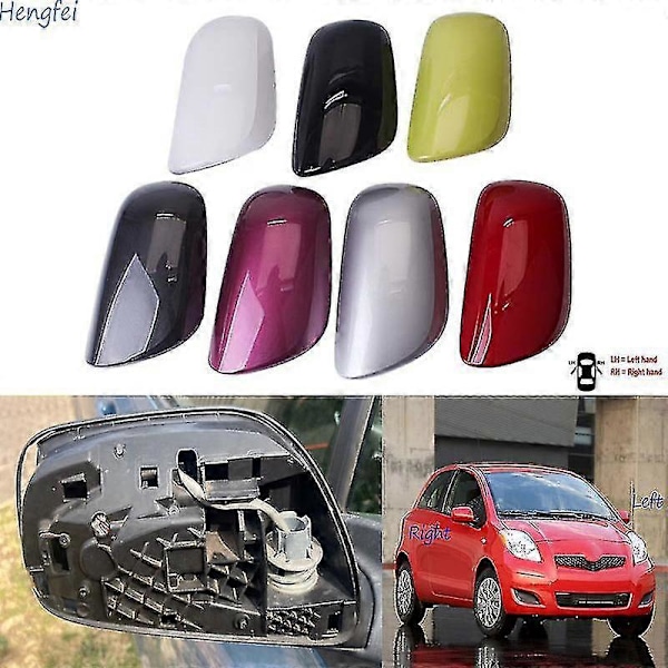 Sidespejlskappe til Toyota Yaris 2006-2011 - Sidespejlshus Gray  Left