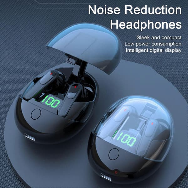 Trådlöst Gaming Headset Brusreducerande Touchkontroll Snabb Parkoppling Klart Ljud LED Strömdisplay Bluetooth-kompatibla 5.3 Hörlurar