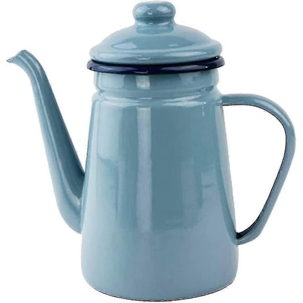 1000ml Emaljerad Tekanna Vintage Löst Te Kaffe Te Vattenkanna