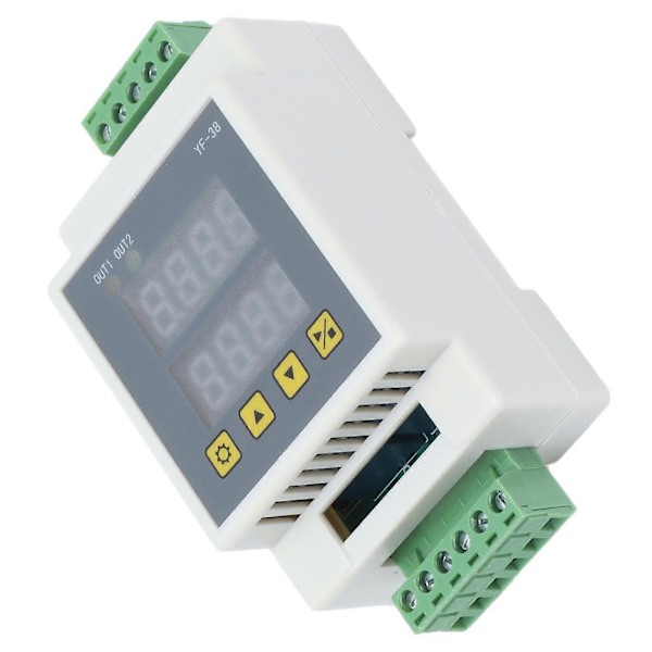 Forsinkelsesrelæ Puls Trigger Timing Cycle Switch Modul 2 Vejs Multifunktions Kontrol Board YF?38DC7-27V