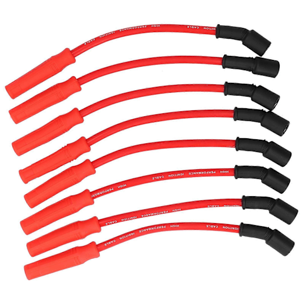 8 stk. 0,4 tommer Tennpluggledninger Ultralav Motstand Passer for Chevrolet Silverado/Tahoe 4.8 5.3 6.0 Vortec-motorer