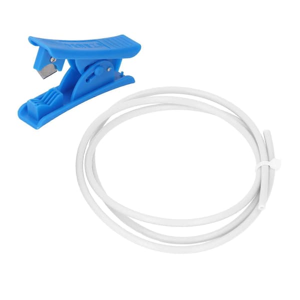 3D Printer PTFE Rør 3 Meter Varmebestandigt 3D Printer Tilbehørssæt med Rørskærer til 1.75mm Filament Hvid