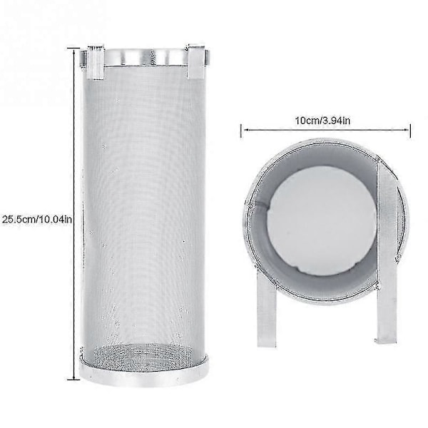 300 Micron Rustfrit Stål Hjemmebrygget Øl Humle Mesh Filter Si Med Krog Ølbrygning Humle Spider Mesh Filter Si Ns2 4x10 inch