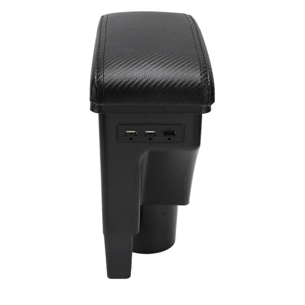 Midtkonsoll Armleneboks 3 USB-porter Lindre Armtretthet Erstatning for Hyundai Getz