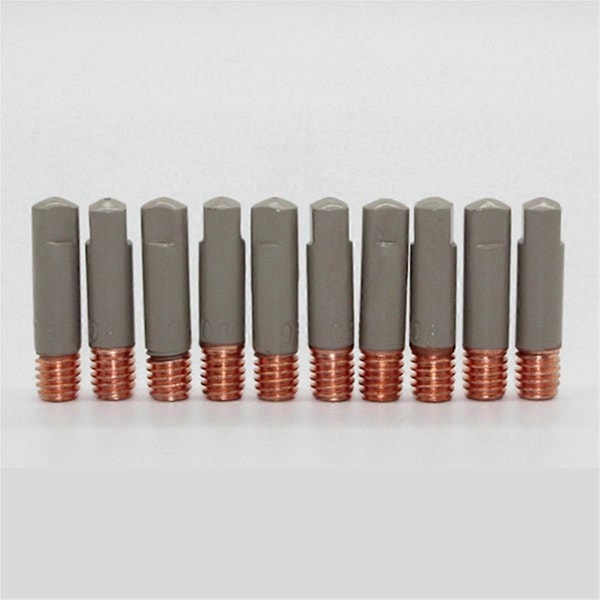10 st MB15AK Svetstips Belagd Skydd M6 Gasmunstycke 0.8mm MIG Svetsverktyg Delar