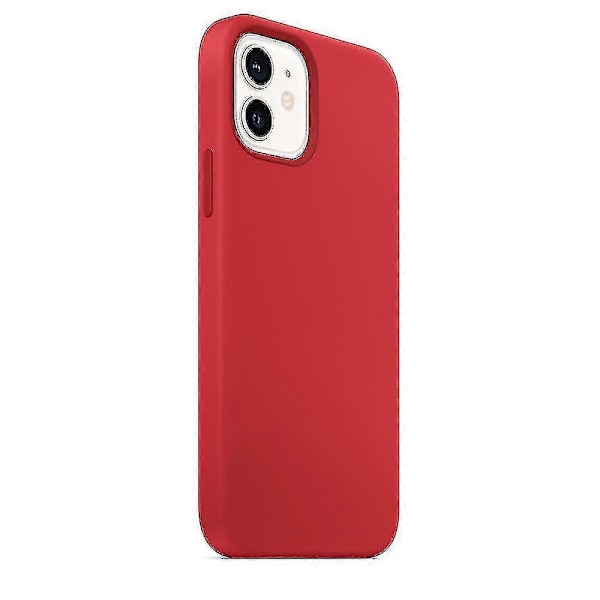 Silikonikuori MagSafella iPhone 12 ja 12 Pro -puhelimille Red