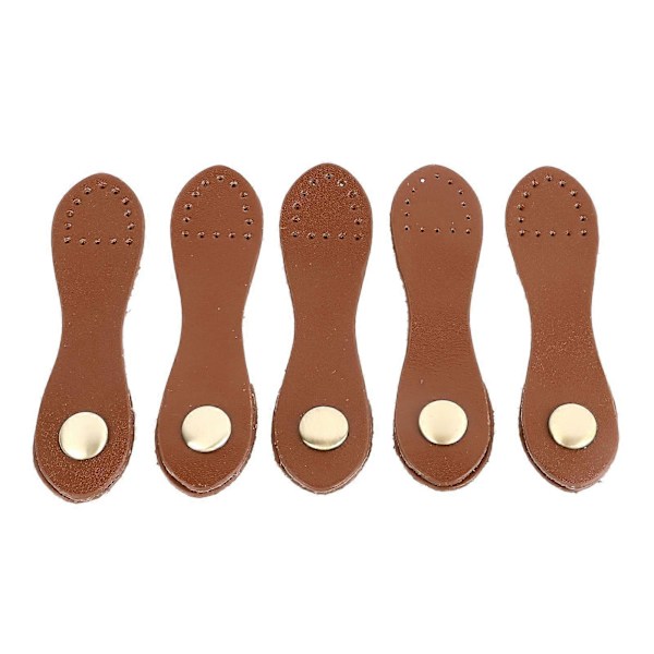 5 Set Läderspännen Mjuka Slitstarka DIY Sömnad Läderflikförslutning för Handväskor Axelväskor Plånböcker Ljusbrunt Antik Mässing Tillbehör