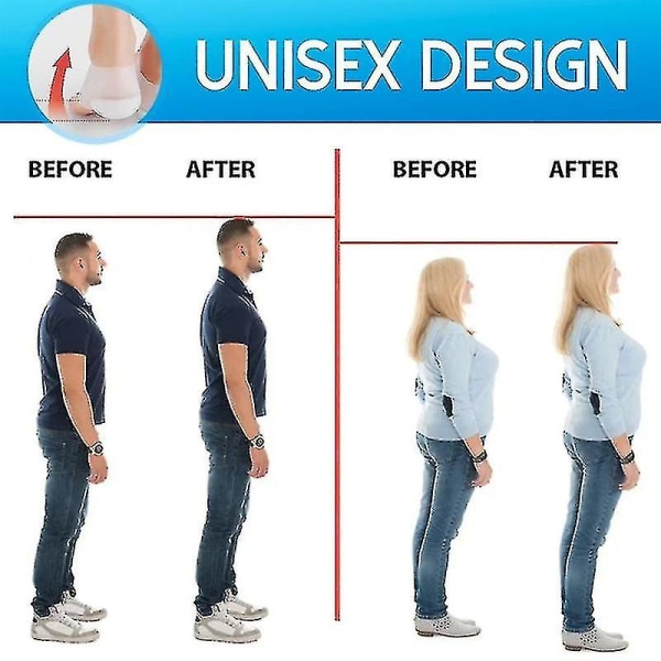 Dold Förhöjare Osynlig Höjande Silikon Innersula Femal height 3.5cm