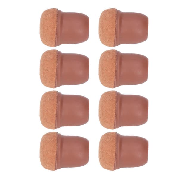 8 st Stolsbensskydd TPE Golvskydd Möbelbensskydd Set Kit för Bord Pall Brun S