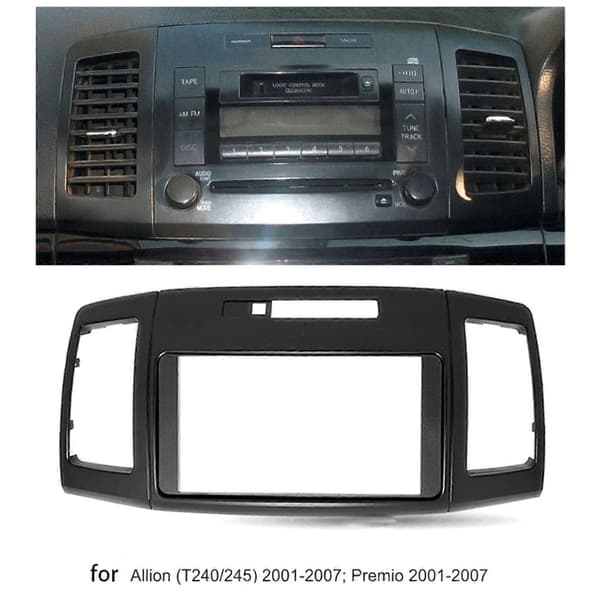Dobbelt DIN Stereo Installations Dash Kit Radio Facia Fascia DVD Panel Plade til Premio 2001-2007