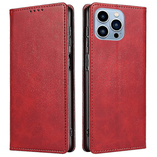 Til iPhone 16 Pro Etui Læder Telefon Cover Stærk Magnetisk Kortholder s20241212513 Style E