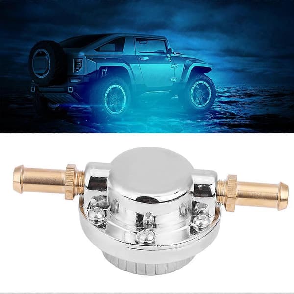 Universell Gunmetal Justerbar Bränsletrycksregulator Kontroll Aktuator Ventil Passar För Förgasare