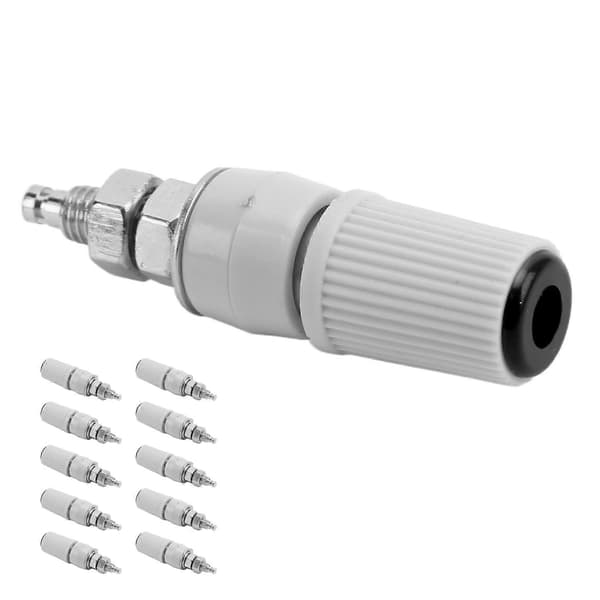 10 stk. 4 mm Banan Binding Post Socket M5 Kobber Nikkelbelagt Hun til Elektronisk Udstyr Sort