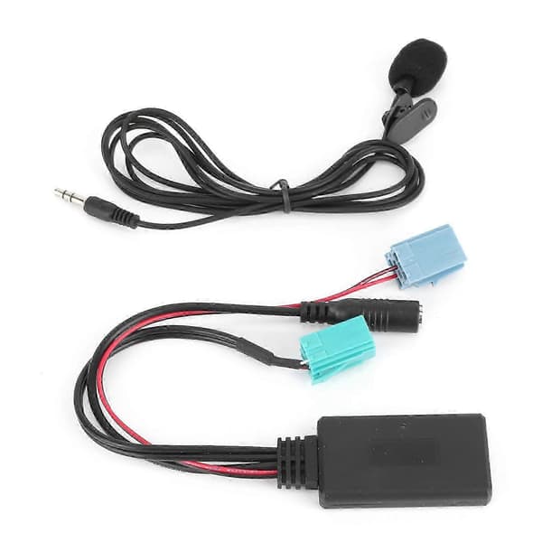 6-pinners Bluetooth-lydkabel bilstereo AUXIN-adapter med mikrofon, passer for Clio/Espace/Megane - God