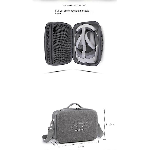 Handväska för PICO 4 VR-headset EVA Hård Förvaringsväska Box Crossbody Väska Resefodral