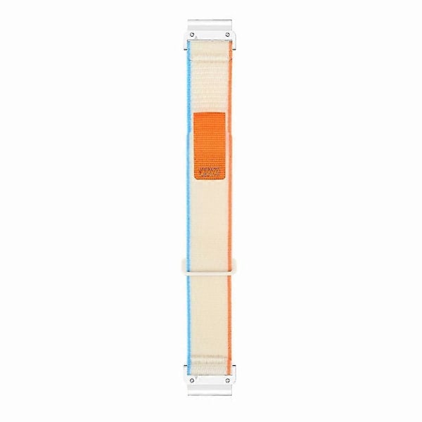 Til Coros Vertix 2 / Garmin Fenix 7X / 6X / 5X 26mm Trail Loop Nylonbånd Blød Urrem - R Milky White White