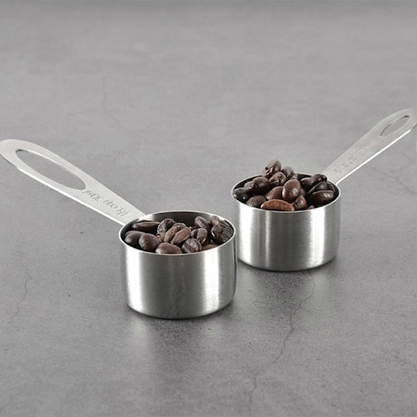 30 ml kaffemått polerad yta livsmedelskvalitet 304 rostfritt stål kaffemätsked för bar