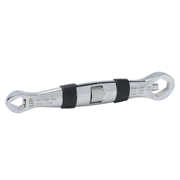 23 i 1 Justerbar Multifunksjonell Dobbel Chrome Vanadium Stål Flat Munn Kort Skaft Skiftenøkkel 719mm